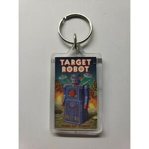 Vintage "Radicon Robot" wind up Robot Key‎ Chain NOS "Target Robot" PB158